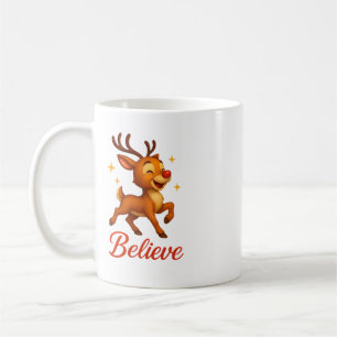 Mug de Noël « Believe » Renne Mignon