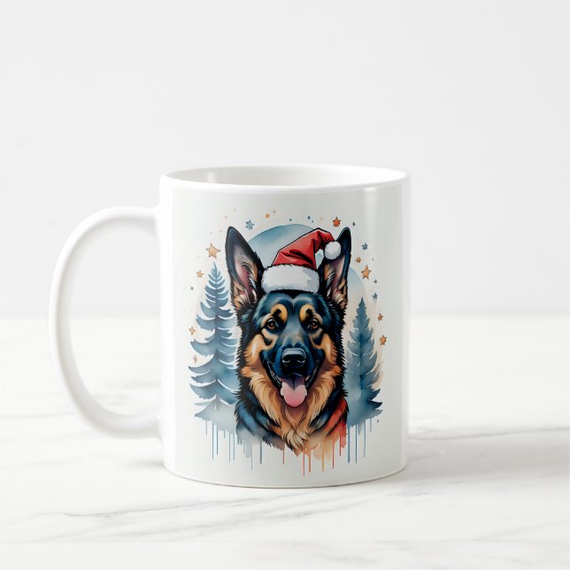Mug de Noël berger allemand (Gauche)