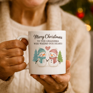 Mug de Noël Bonhomme de Neige Mignon pour Grand-Mè