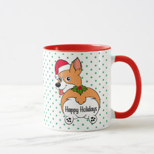Mug de Noël Chien Corgi