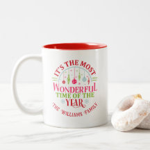 Mug de Noël Festif personnalisé