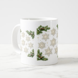 Mug de Noël Flocons de Neige & Pin
