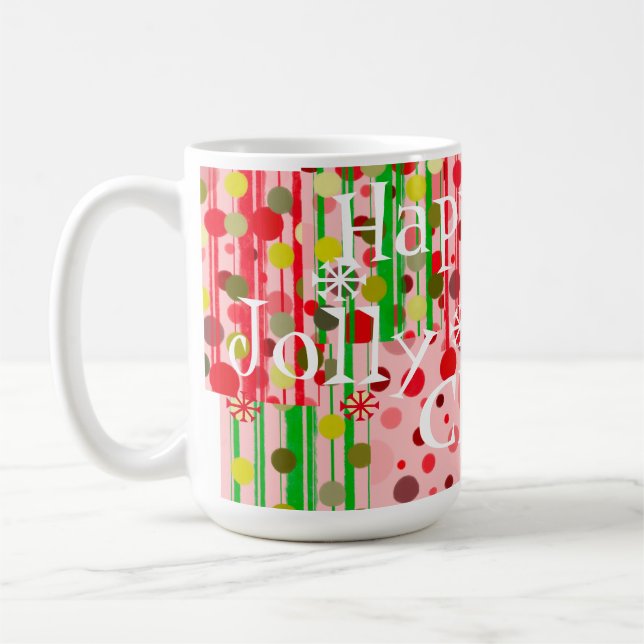 Mug de Noël - Jolly Happy Holiday Cheers (Gauche)