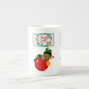 Mug de Noël, Joyeux Elfe Africain de Noël