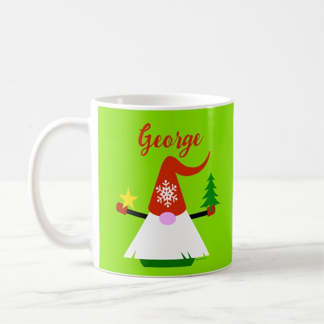 Mug de Noël lutin mignon (Gauche)