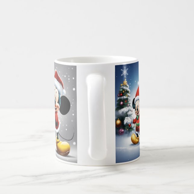 Mug de Noël Mickey joyeux (Poignée)