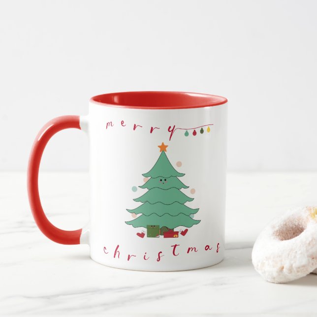 Mug de Noël mignon (Avec donut)