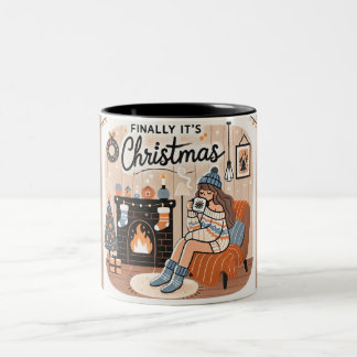 Mug de Noël mignon - Vibes de frissons Design
