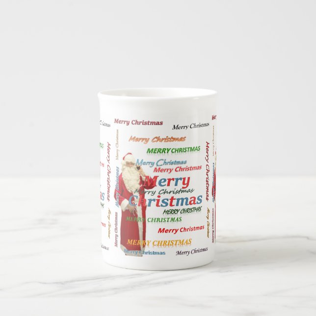 Mug de Noël, Père Noël, Joyeux Noël (Devant)