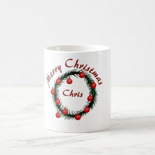 Mug de Noël personnalisé