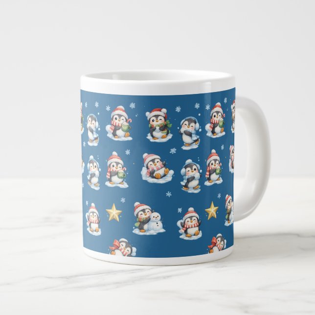 Mug de Noël pingouin mignon (Devant droit)