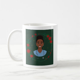 Mug de Noël pour infirmière, Cadeau personnalisé p