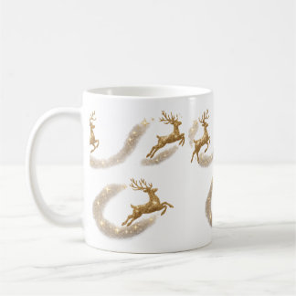 Mug de Noël Renne Doré