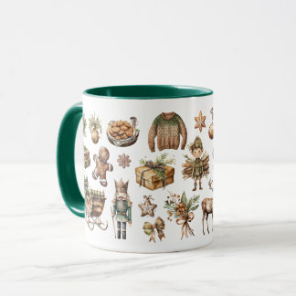 Mug de Noël rustique