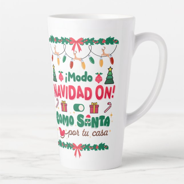 mug de Noël style latte  (Droite)