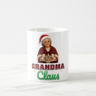 Mug de Noël Tartan de Grand-mère Noël