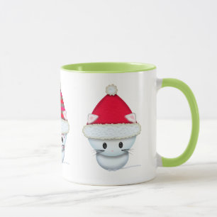 Mug de Noël Trois Chatons Blancs