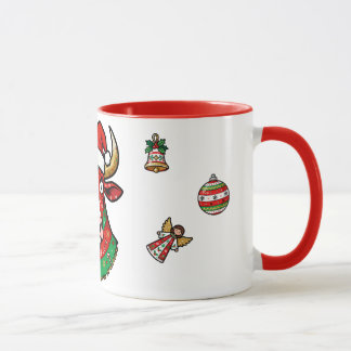 Mug de Noël vache rigolote – Mug festif