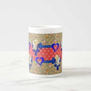 Mug de Noël, Vintage, Joyeux Ange de Noël