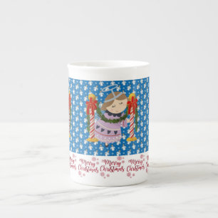 Mug de Noël, Vintage, Joyeux Noël Ange