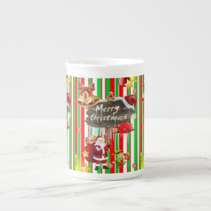 Mug de Noël, Vintage, Joyeux Père Noël de Noël