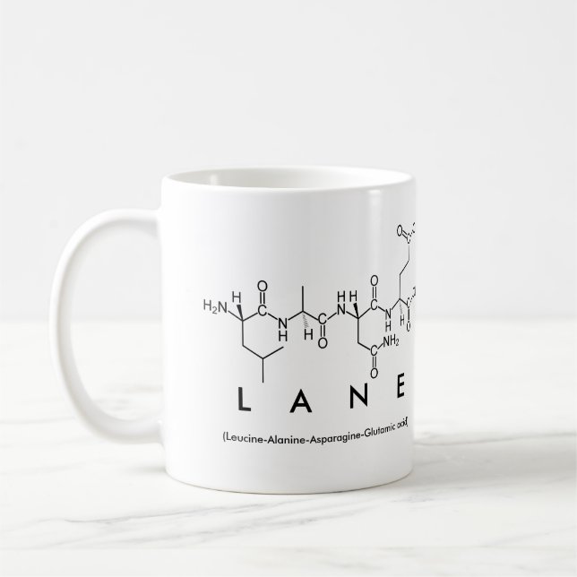 Mug de nom de peptide de voie (Gauche)