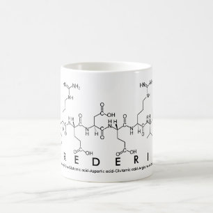 Mug de nom de peptide frédéric