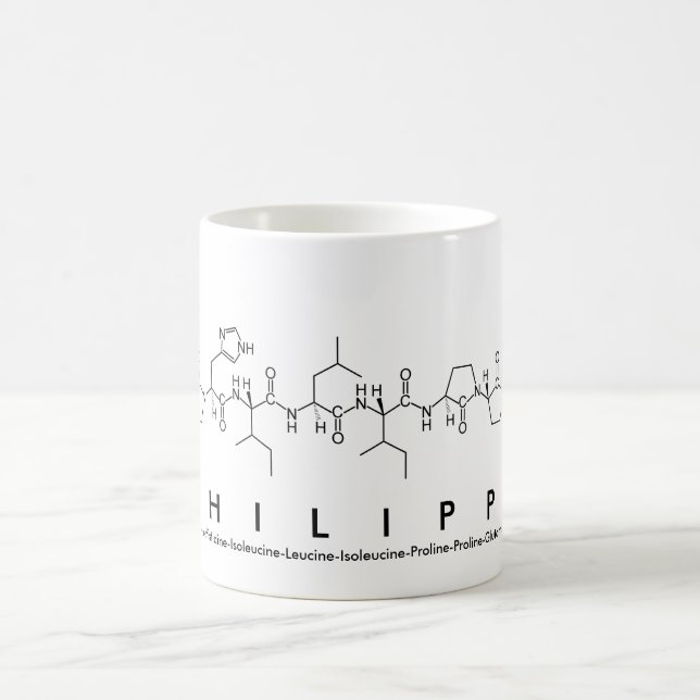 Mug de nom de peptide Philippe (Centre)