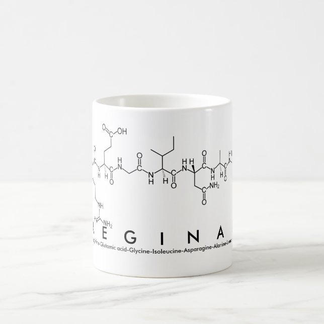 Mug de nom de peptide régional (Centre)