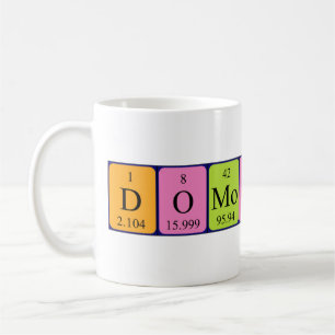 Mug de nom de table périodique Domonkos