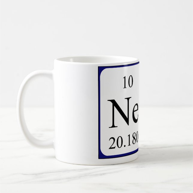 Mug de nom de table périodique Nemo (Gauche)