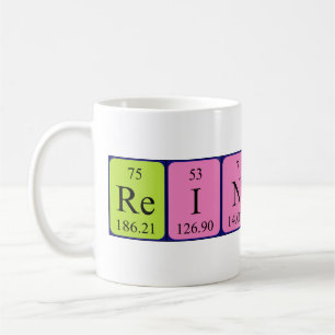 Mug de nom de table périodique Reinaldo