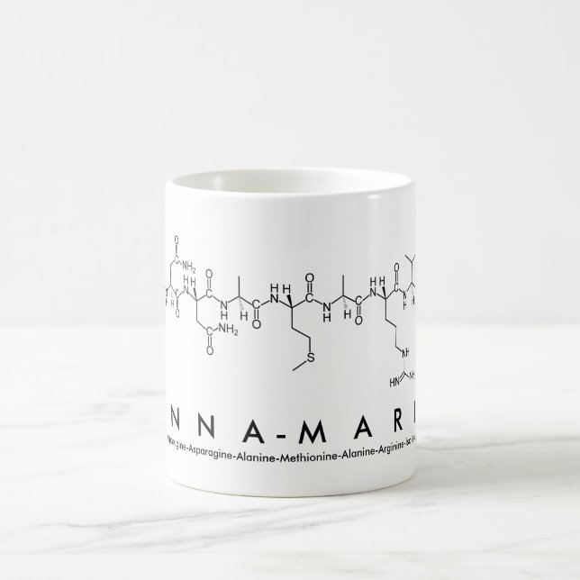 Mug de nom du peptide Anna-Maria (Centre)