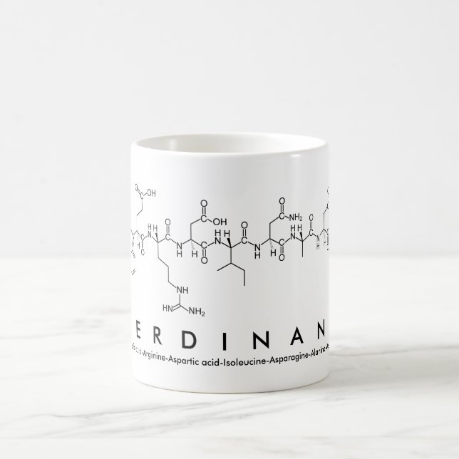 Mug de nom du peptide Ferdinand (Centre)