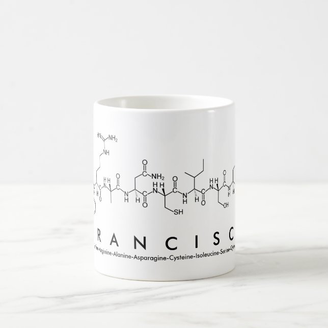 Mug de nom du peptide Francisca (Centre)