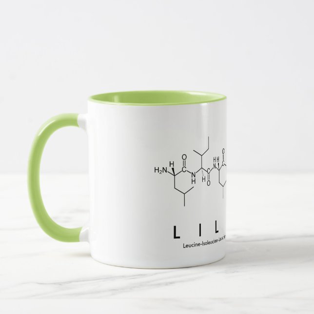 Mug de nom du peptide Lily-May (Gauche)