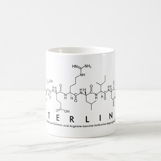 Mug de nom du peptide Sterling (Centre)