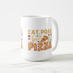 Mug de nourriture amusante - Pizza : Une tranche d