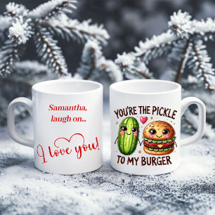 Mug de nourriture drôle personnalisé pour la Saint