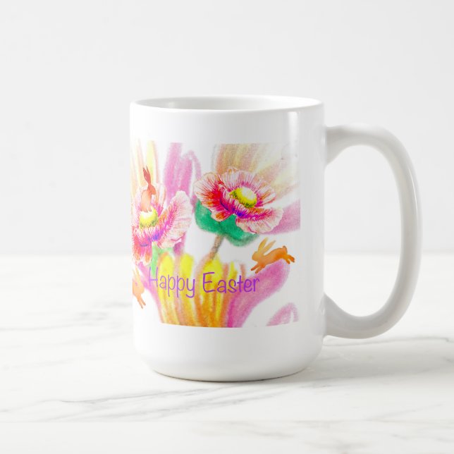 Mug de Pâques florale Hoppy (Droite)