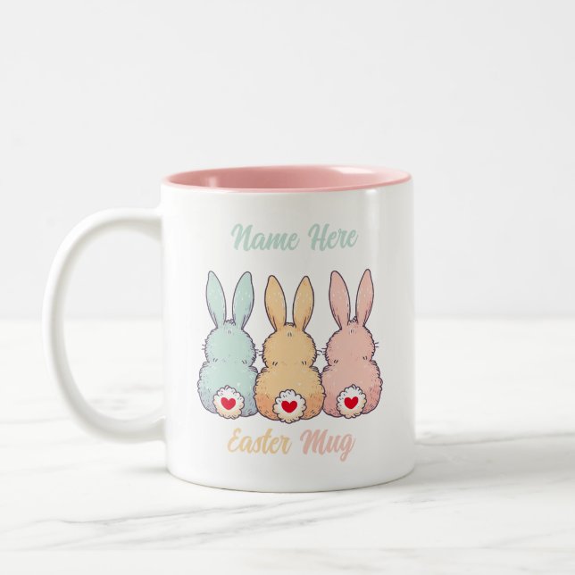Mug de Pâques personnalisé (Gauche)