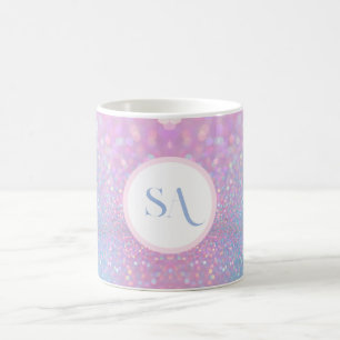 Mug de Parties scintillant rose Pastel personnalis