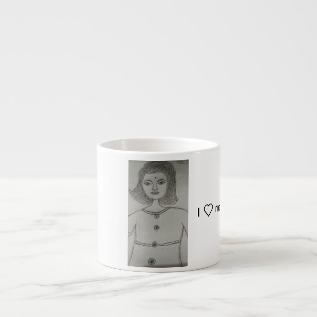 Mug de peinture de fille (Devant)