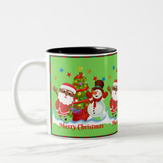 Mug de Père Noël en Afrique