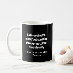 Mug de personnalisation de l'Humour de café cyniqu