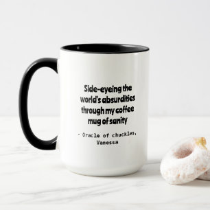 Mug de personnalisation de l'Humour de café cyniqu