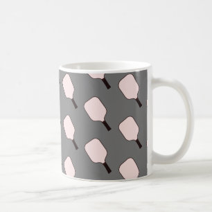 Mug de pickleball rose et gris