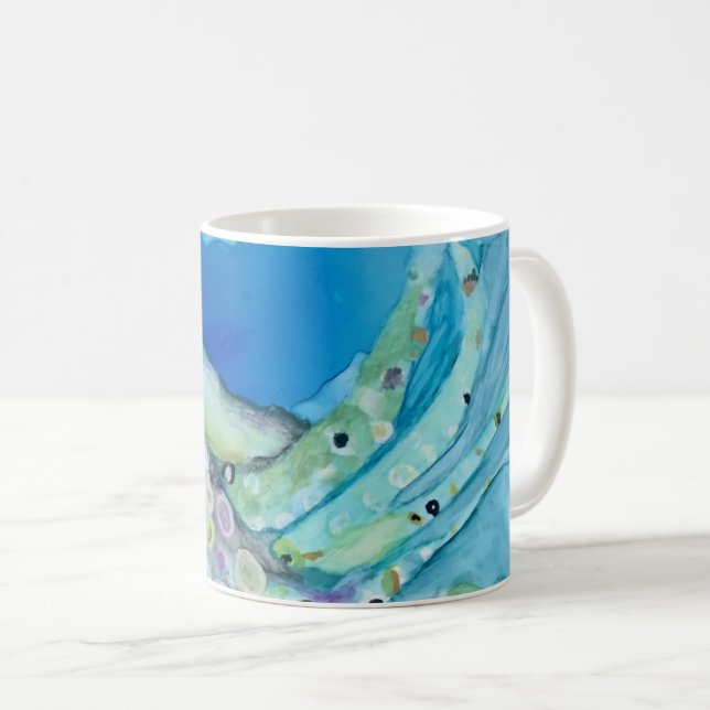 Mug de pieuvre conçu par Inky _Art (Devant droit)