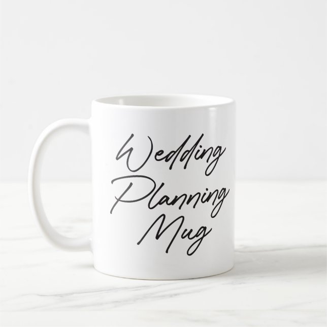 Mug de planification de mariage Engagement Future  (Gauche)