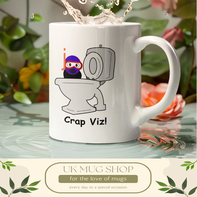 Mug de plongée sous-marine personnalisée (Personalized funny Crap Viz Scuba mug.)